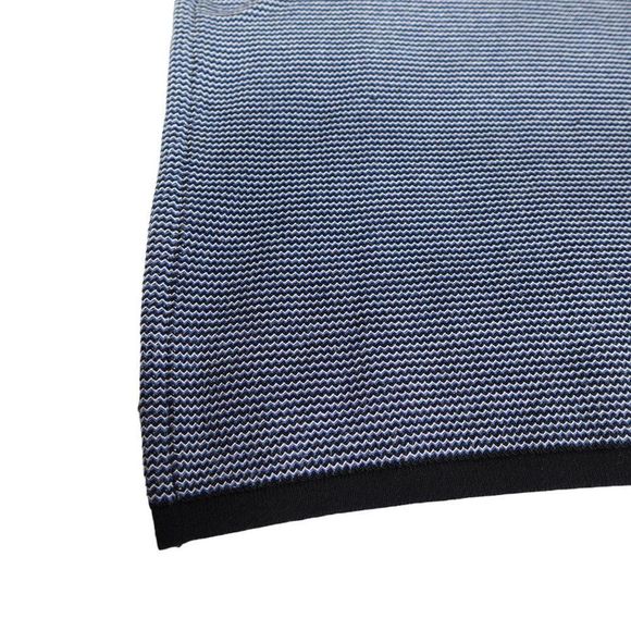 Rag & Bone Harvey Cotton Knit Polo Shirt Mens M Heavy Preppy Tight-Knit Blue - Picture 2 of 8